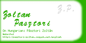 zoltan pasztori business card